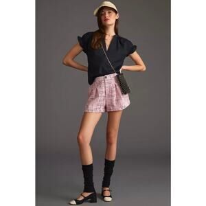 Anthropologie Pilcro The Tatum Flutter Sleeve Blouse: Poplin Edition Size Small